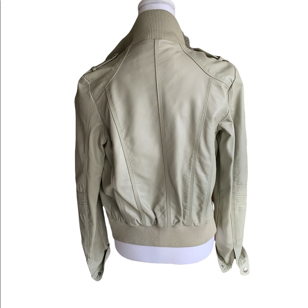 $5 Faux Leather Bomber Jacket - Picture 6 of 14